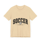 Soccer Mama With Black Letters Unisex Jersey Short Sleeve Tee