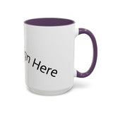 Personalized Accent Coffee Mug - Customizable Design for Home or Office