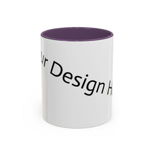 Personalized Accent Coffee Mug - Customizable Design for Home or Office