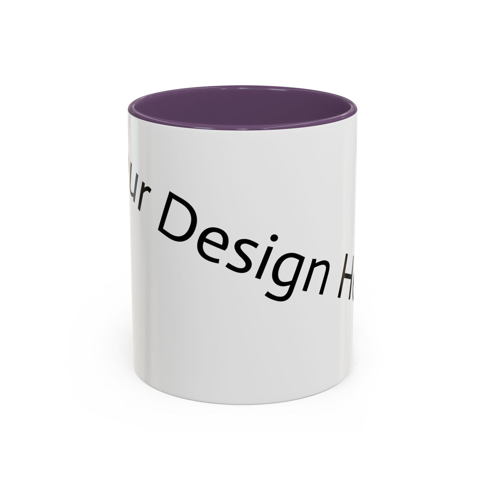 Personalized Accent Coffee Mug - Customizable Design for Home or Office