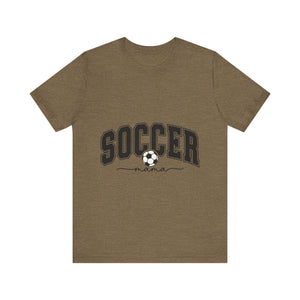 Soccer Mama With Black Letters Unisex Jersey Short Sleeve Tee