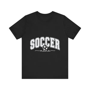 Soccer Mom White Letters Unisex Jersey Short Sleeve Tee