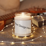 Customizable Scented Soy Candle - Personalizable 9oz Jar for Home Fragrance