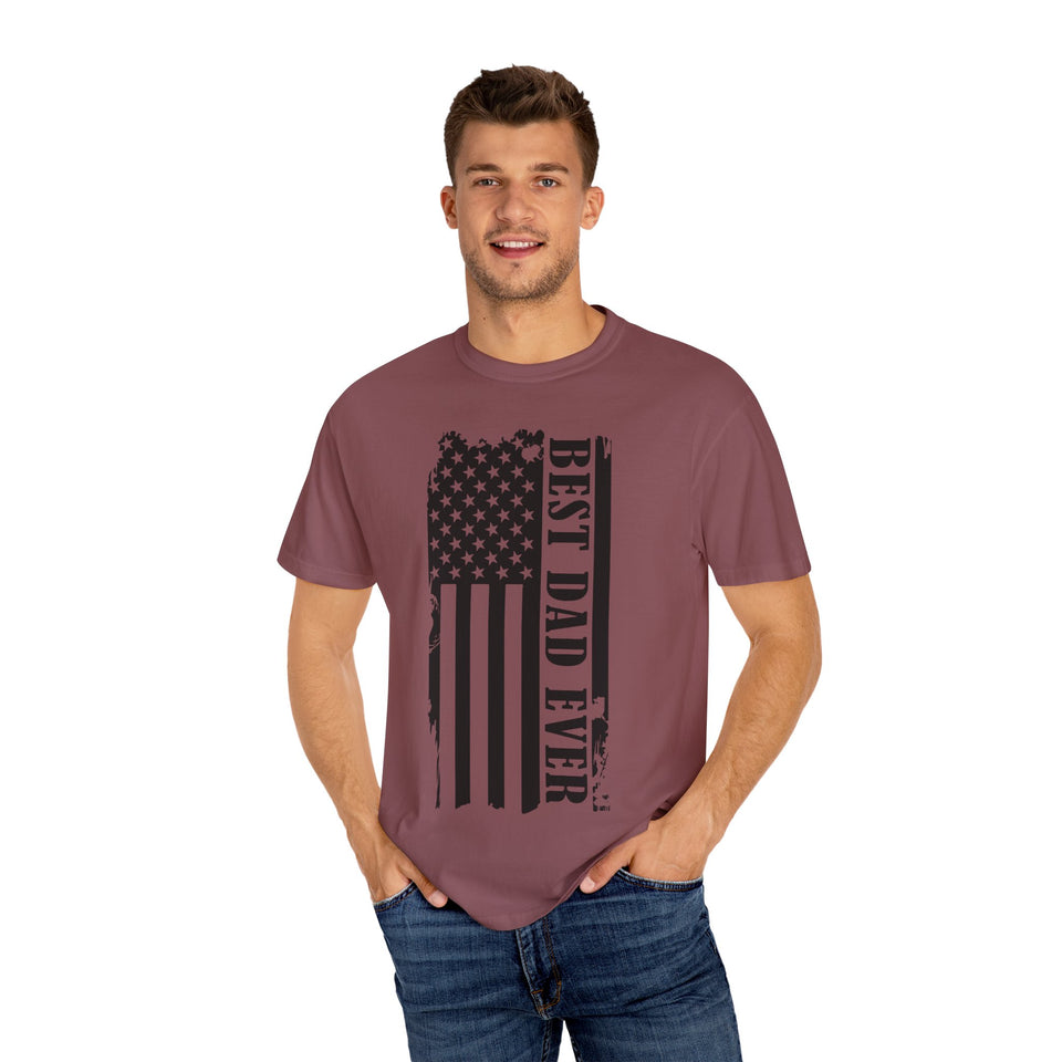 Best Dad Ever Unisex Garment-Dyed T-Shirt