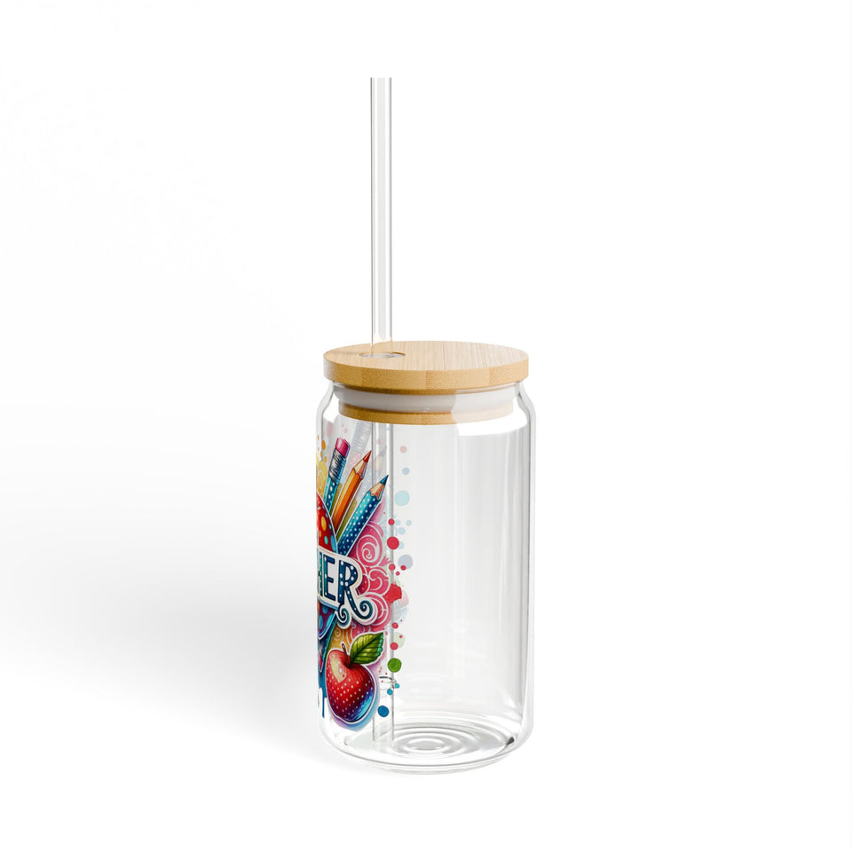 Teacher Sipper Glass, 16oz
