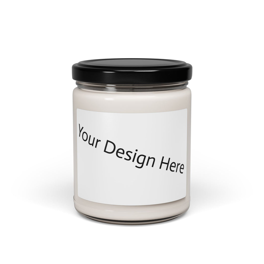 Customizable Scented Soy Candle - Personalizable 9oz Jar for Home Fragrance