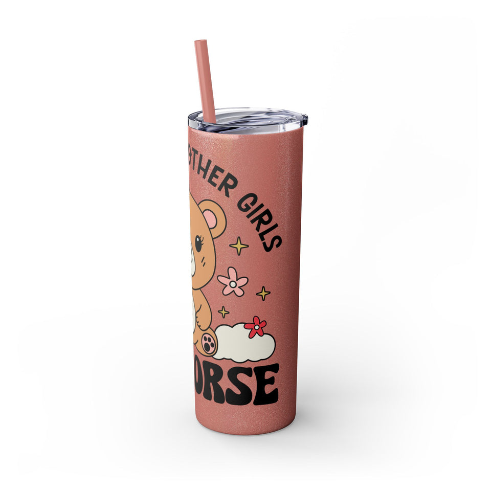 Im Not Like Other Girls, Im Worse Skinny Tumbler with Straw, 20oz