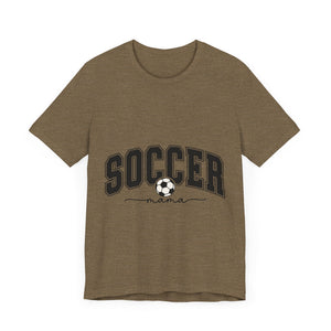Soccer Mama With Black Letters Unisex Jersey Short Sleeve Tee