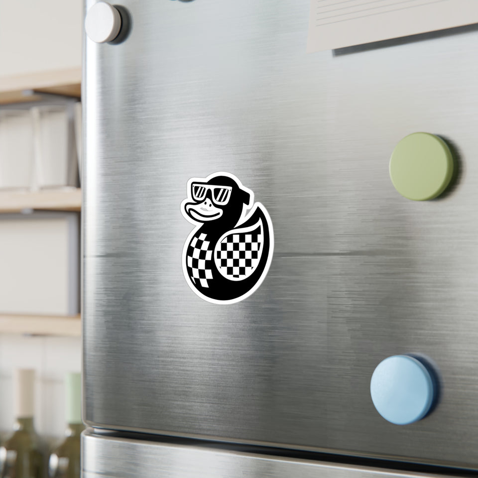 Cool Duck Sticker – Unique Kiss-Cut Vinyl Decal for Home Decor