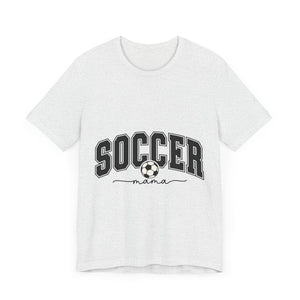 Soccer Mama With Black Letters Unisex Jersey Short Sleeve Tee