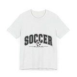 Soccer Mama With Black Letters Unisex Jersey Short Sleeve Tee