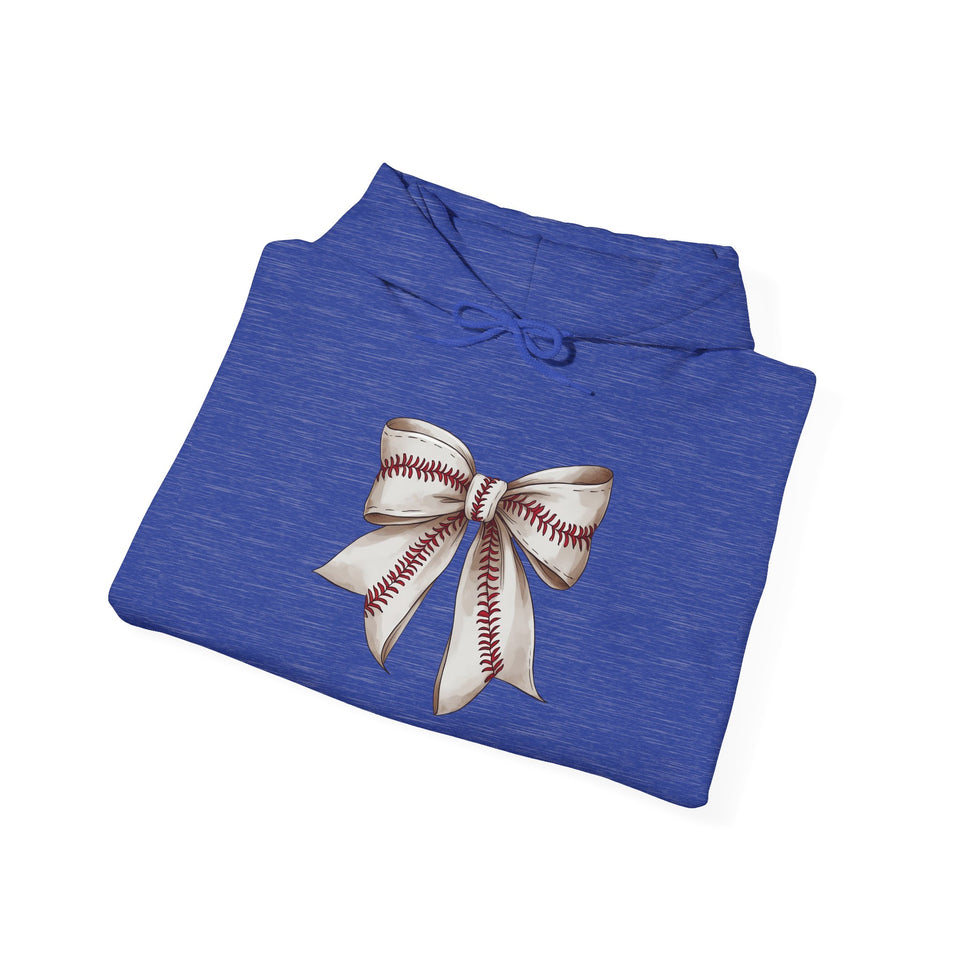 Baseball Bow Unisex Hooded Sweatshirt