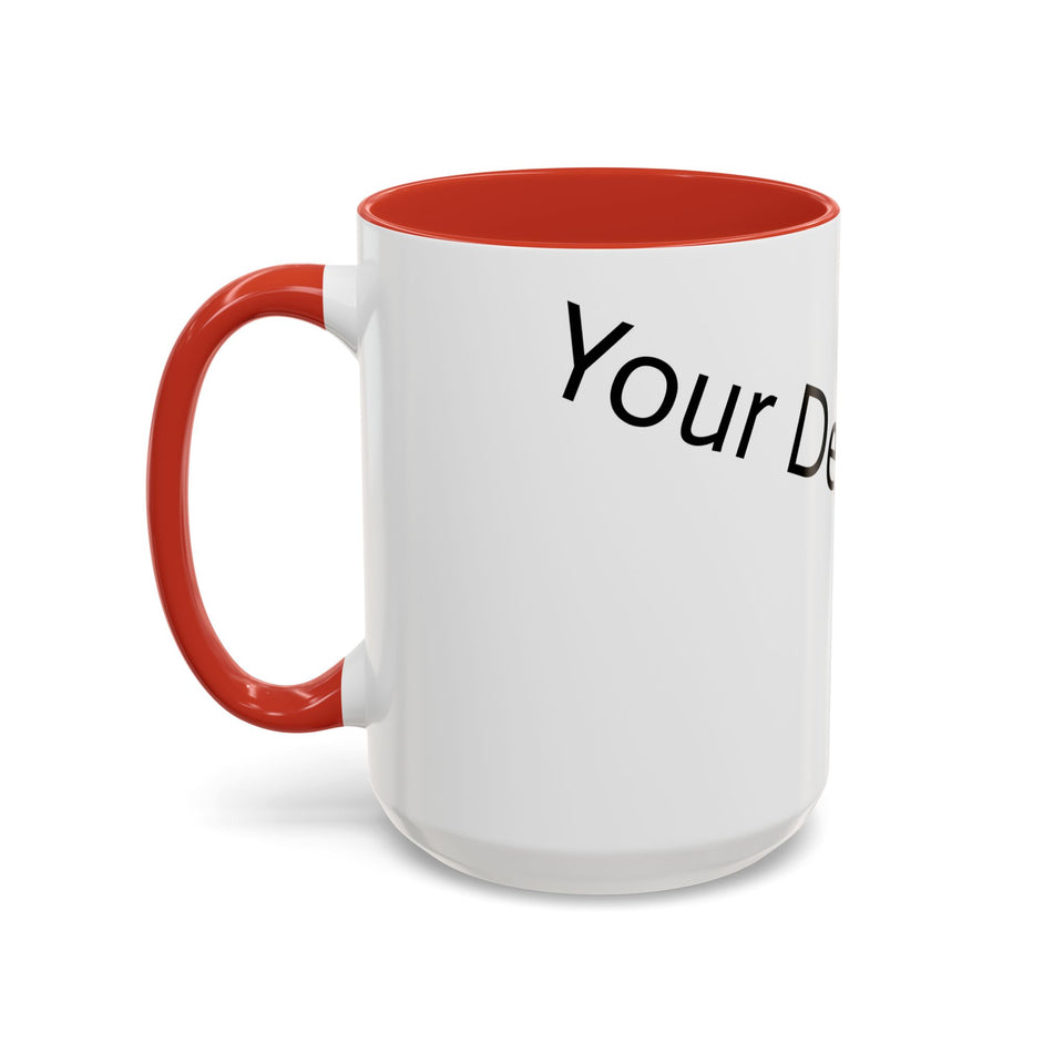 Personalized Accent Coffee Mug - Customizable Design for Home or Office