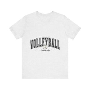 Volleyball Momma Black Letters Unisex Jersey Short Sleeve Tee