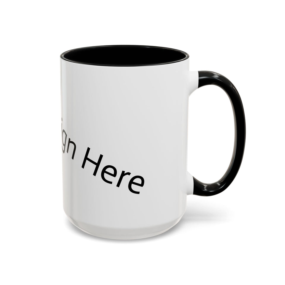 Personalized Accent Coffee Mug - Customizable Design for Home or Office