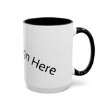 Personalized Accent Coffee Mug - Customizable Design for Home or Office