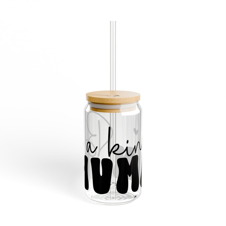 Be A Kind Human Sipper Glass, 16oz