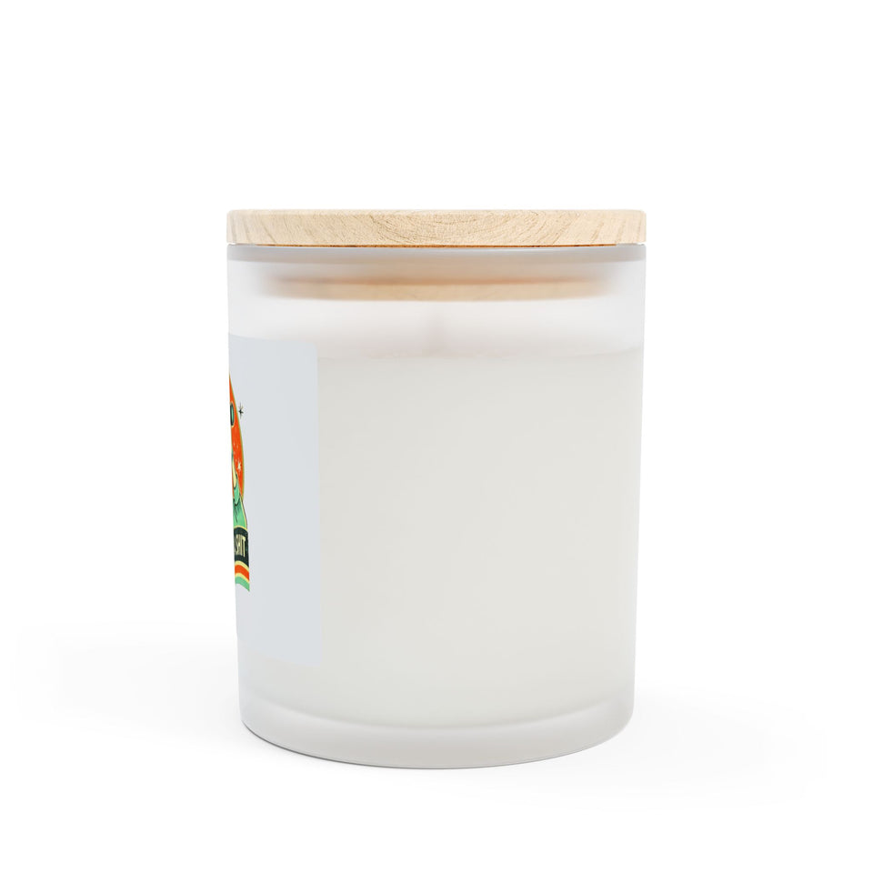 Oh, Look! Nobody Gives a Shit Funny Frosted Glass Candle  11oz