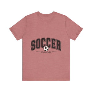 Soccer Mama With Black Letters Unisex Jersey Short Sleeve Tee