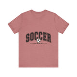 Soccer Mama With Black Letters Unisex Jersey Short Sleeve Tee