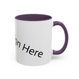 Personalized Accent Coffee Mug - Customizable Design for Home or Office