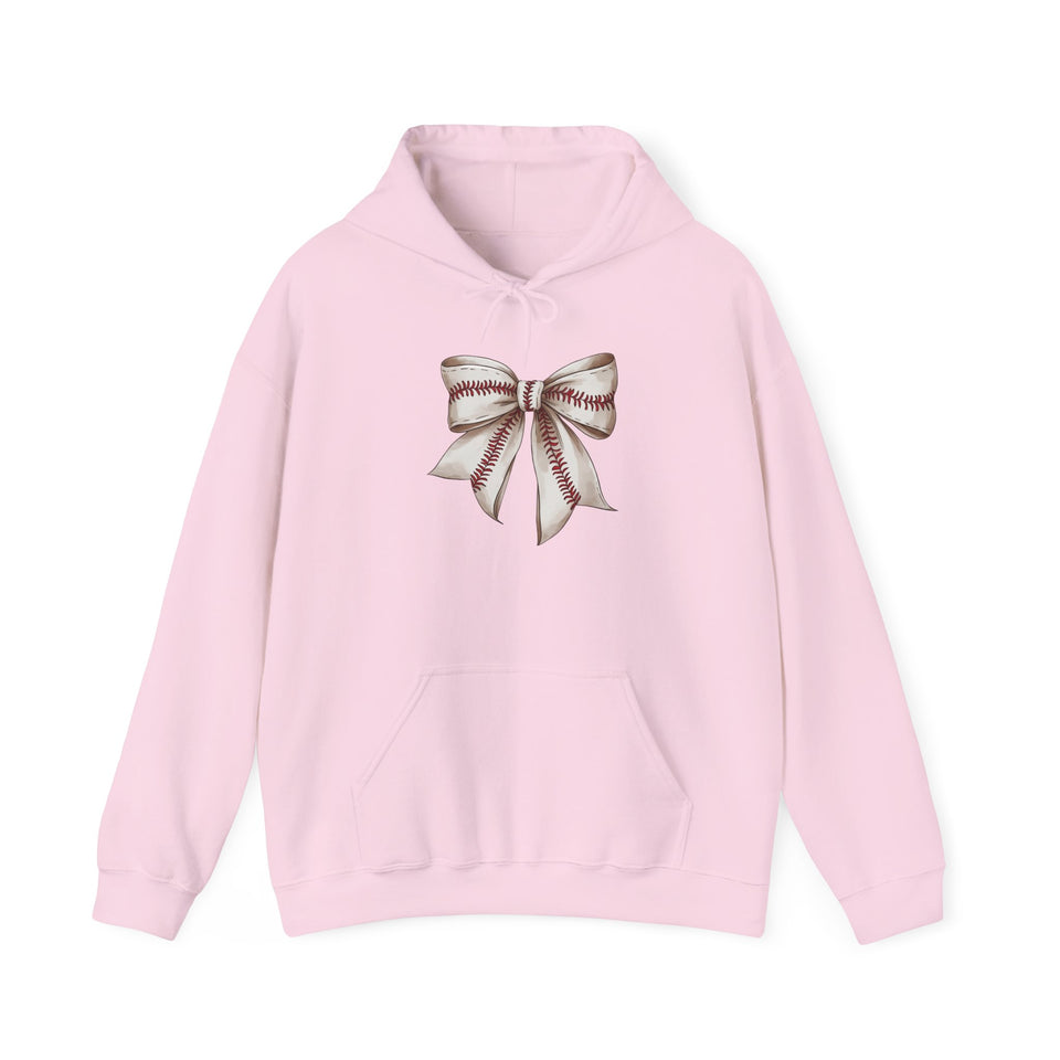 Baseball Bow Unisex Hooded Sweatshirt