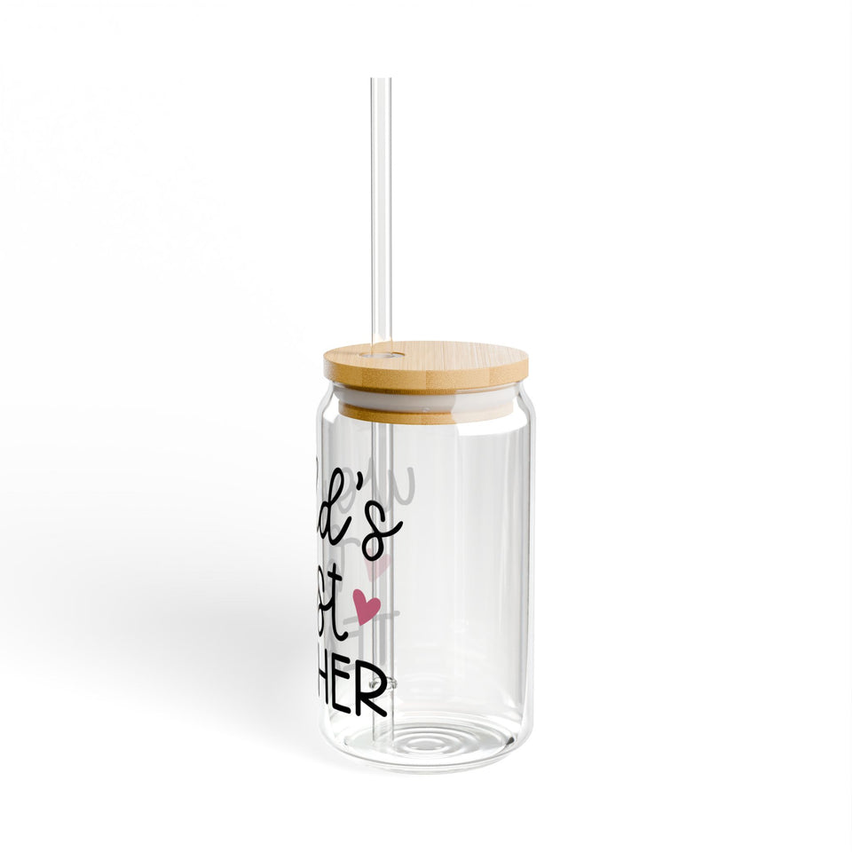 Best Teacher In The World Sipper Glass, 16oz