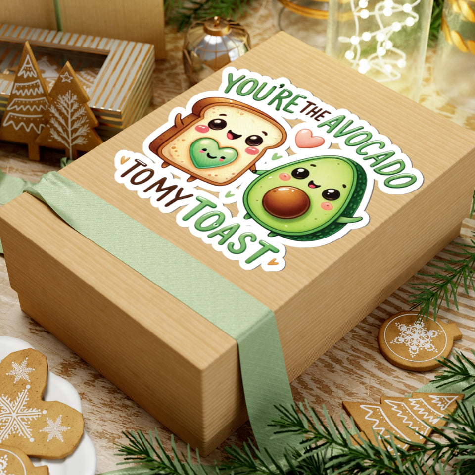 Your Avocado To My Toast Kiss-Cut Stickers