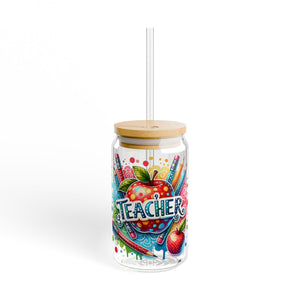 Teacher Sipper Glass, 16oz