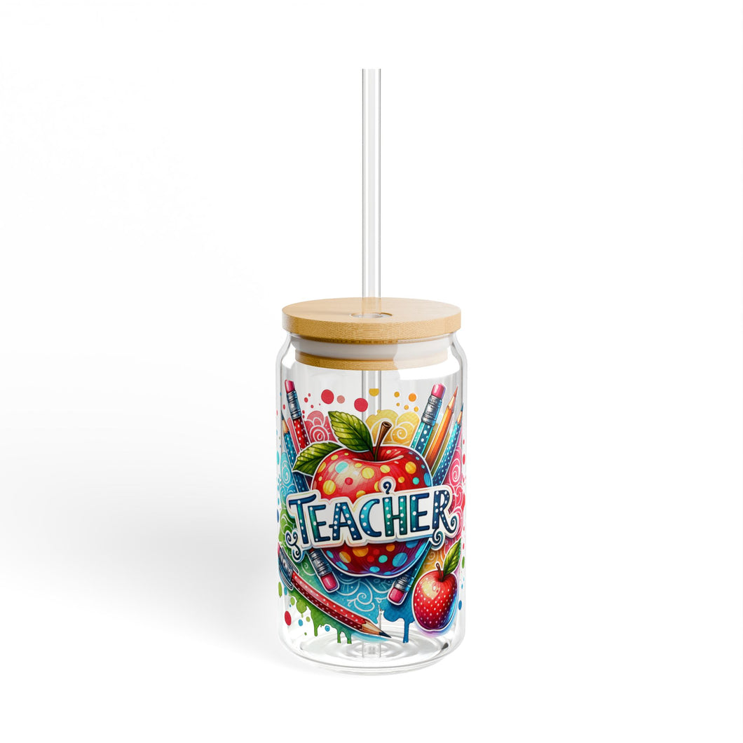Teacher Sipper Glass, 16oz