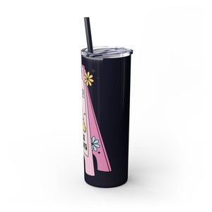 Caution You May Fall In Love Skinny Tumbler with Straw, 20oz