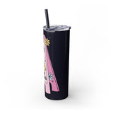 Caution You May Fall In Love Skinny Tumbler with Straw, 20oz