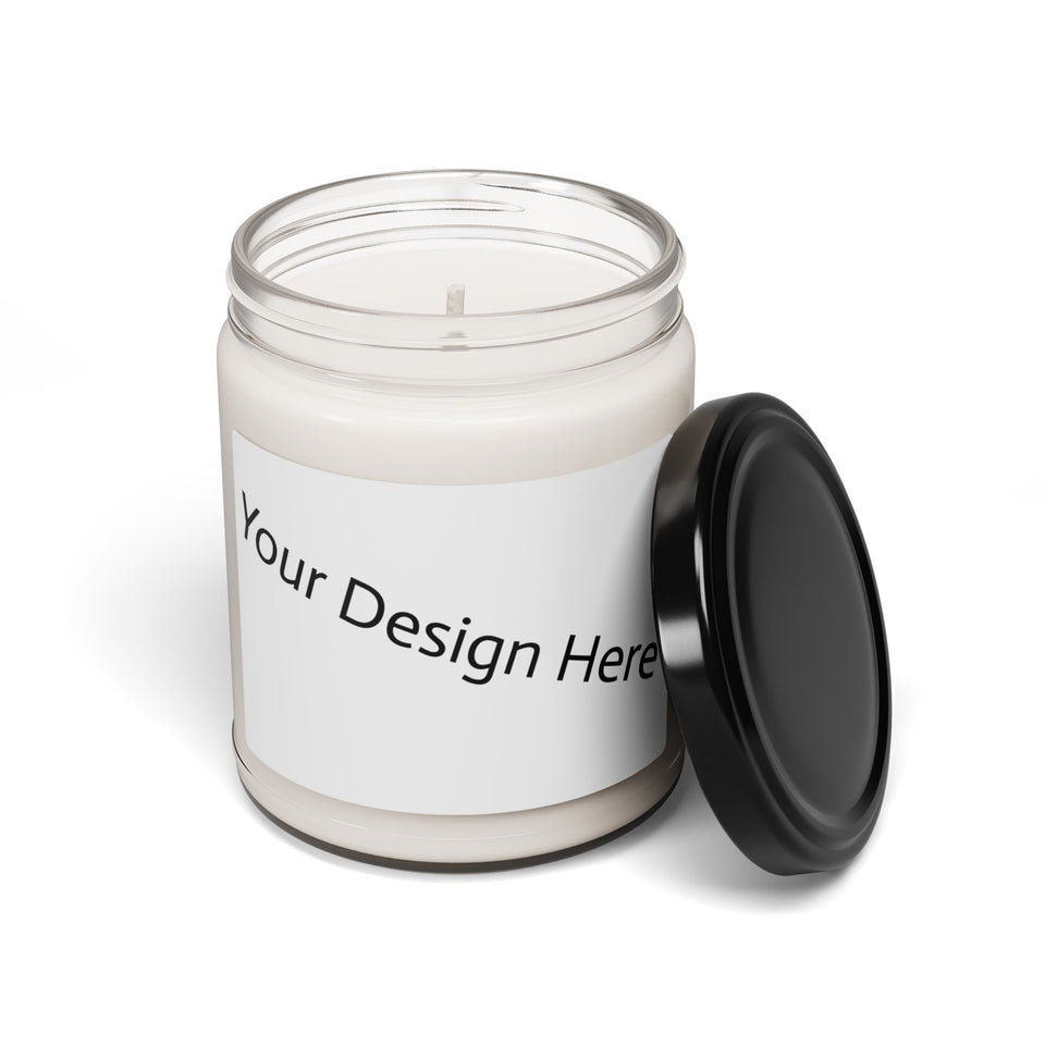 Customizable Scented Soy Candle - Personalizable 9oz Jar for Home Fragrance