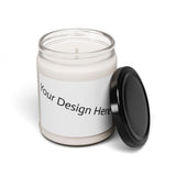 Customizable Scented Soy Candle - Personalizable 9oz Jar for Home Fragrance