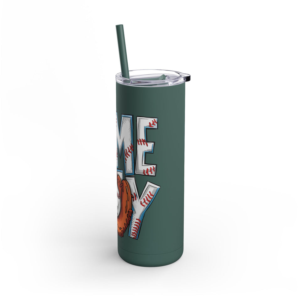 Game Day Tumbler - 20oz Matte Skinny Cup for Sports Fans