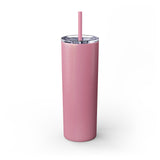 Mama Leopard Print Skinny Tumbler with Straw - 20oz