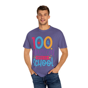 100 Magical Days Of School Unisex Garment-Dyed T-shirt