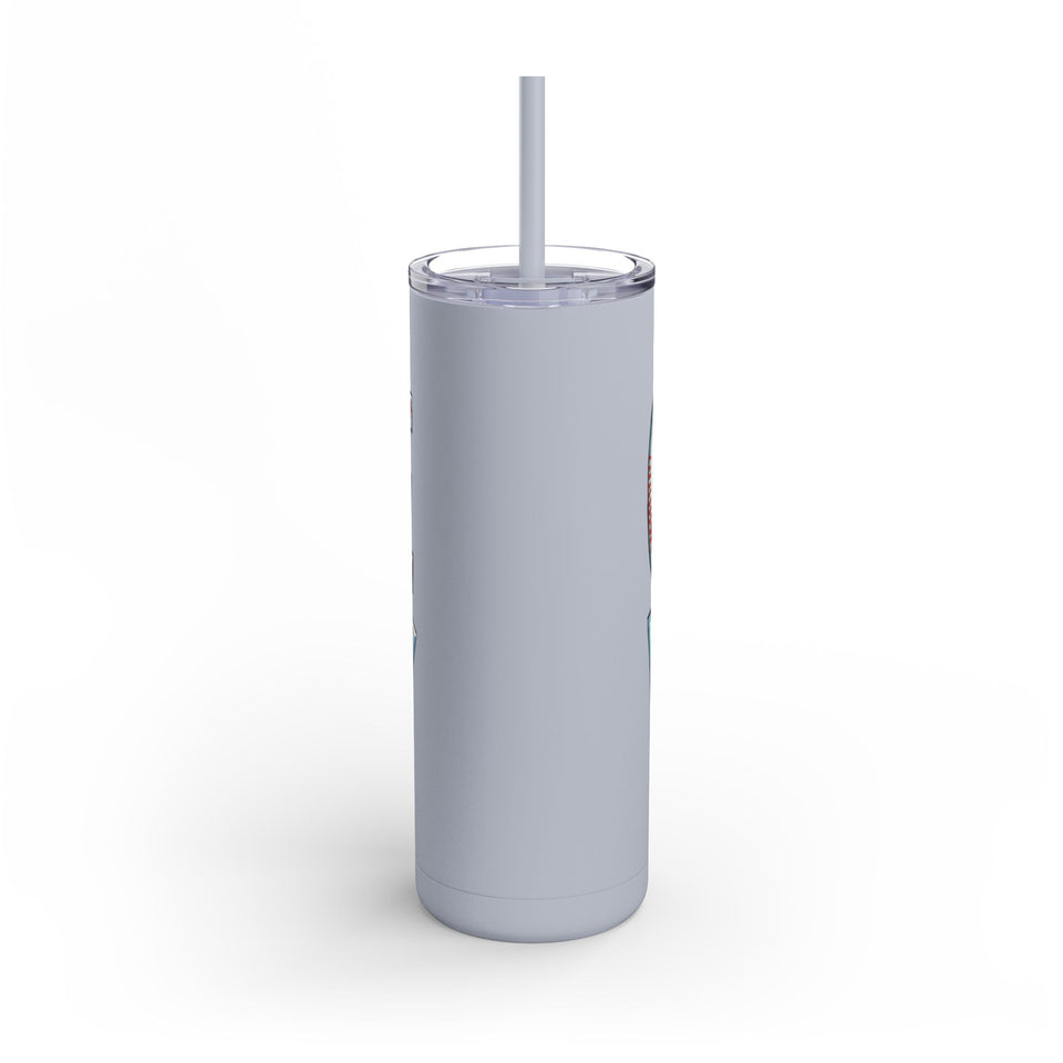 Game Day Tumbler - 20oz Matte Skinny Cup for Sports Fans