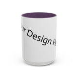 Personalized Accent Coffee Mug - Customizable Design for Home or Office