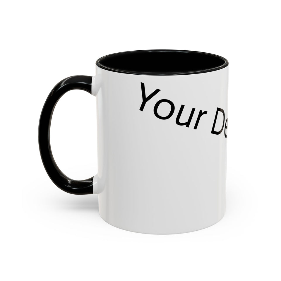 Personalized Accent Coffee Mug - Customizable Design for Home or Office