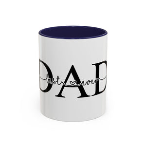 Best Dad Ever Accent Coffee Mug (11, 15oz)