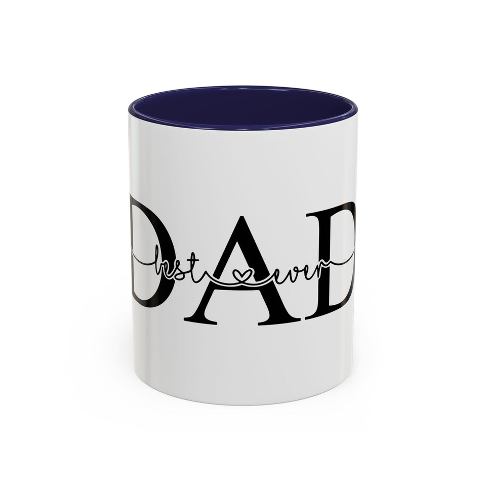 Best Dad Ever Accent Coffee Mug (11, 15oz)