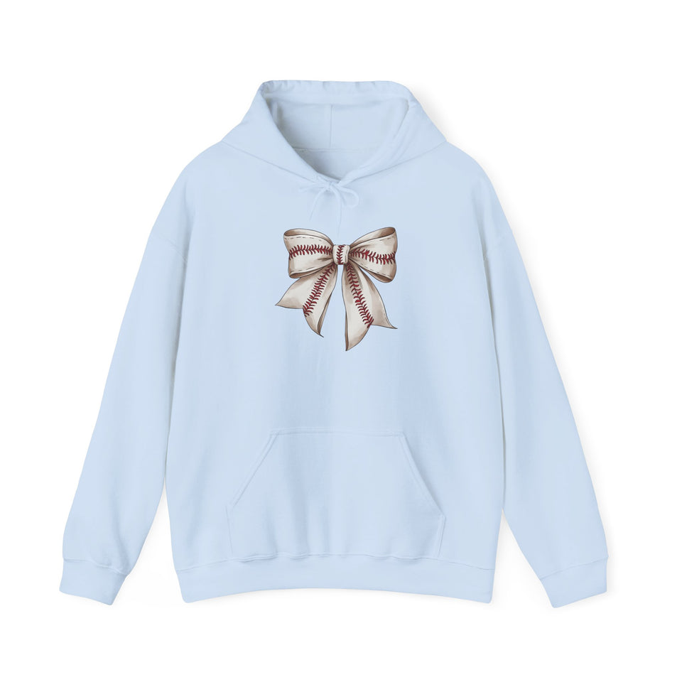 Baseball Bow Unisex Hooded Sweatshirt