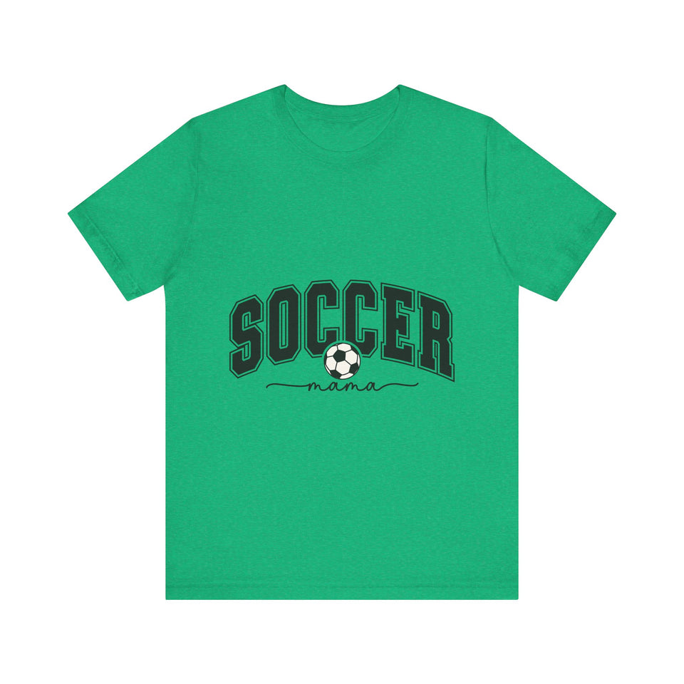 Soccer Mama With Black Letters Unisex Jersey Short Sleeve Tee