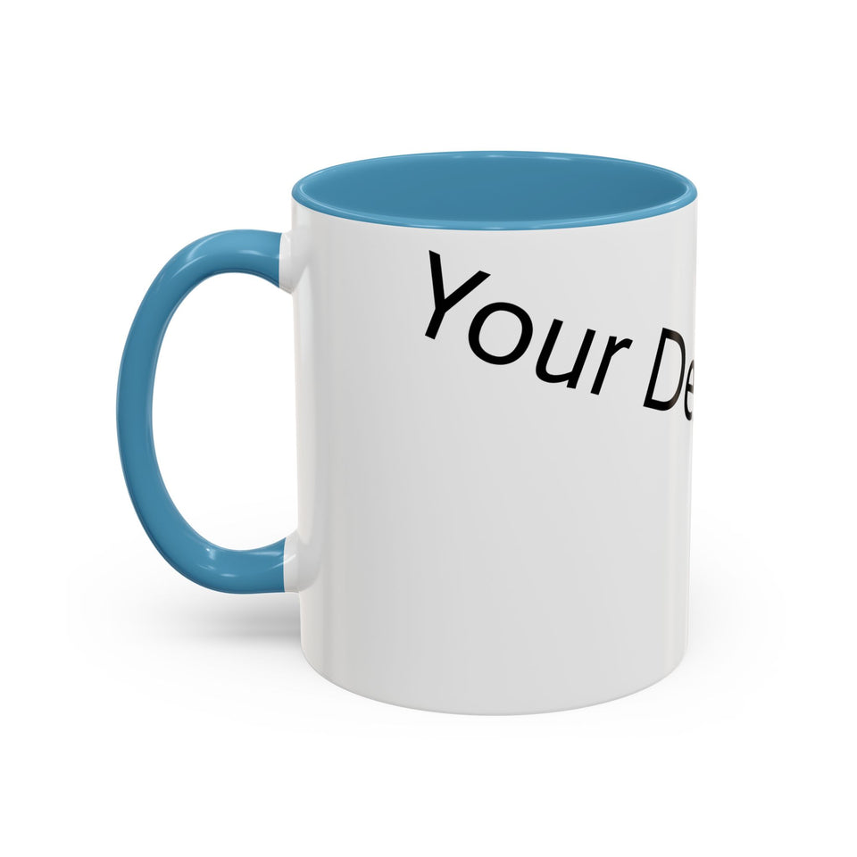 Personalized Accent Coffee Mug - Customizable Design for Home or Office