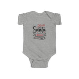 Dear Santa I Really Tried Infant Fine Jersey Bodysuit