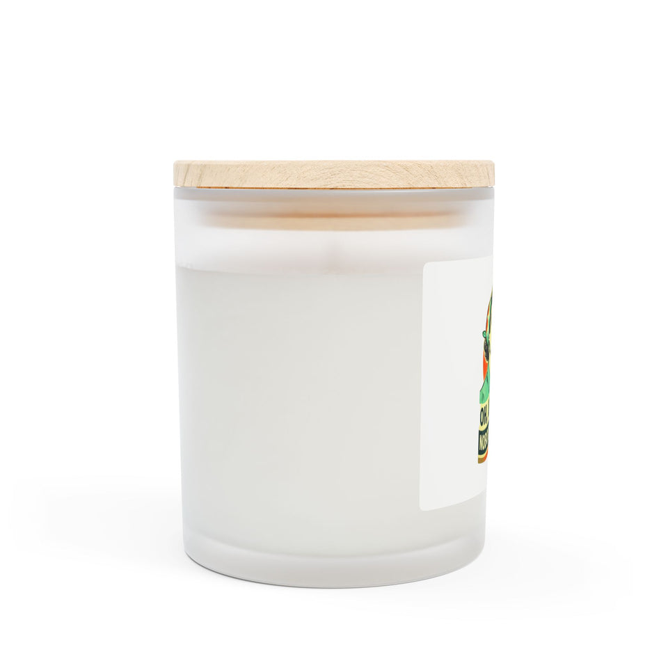 Oh, Look! Nobody Gives a Shit Funny Frosted Glass Candle  11oz