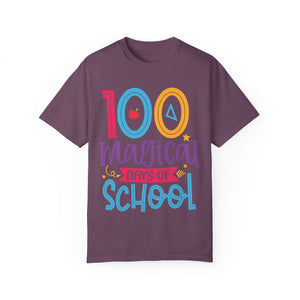 100 Magical Days Of School Unisex Garment-Dyed T-shirt