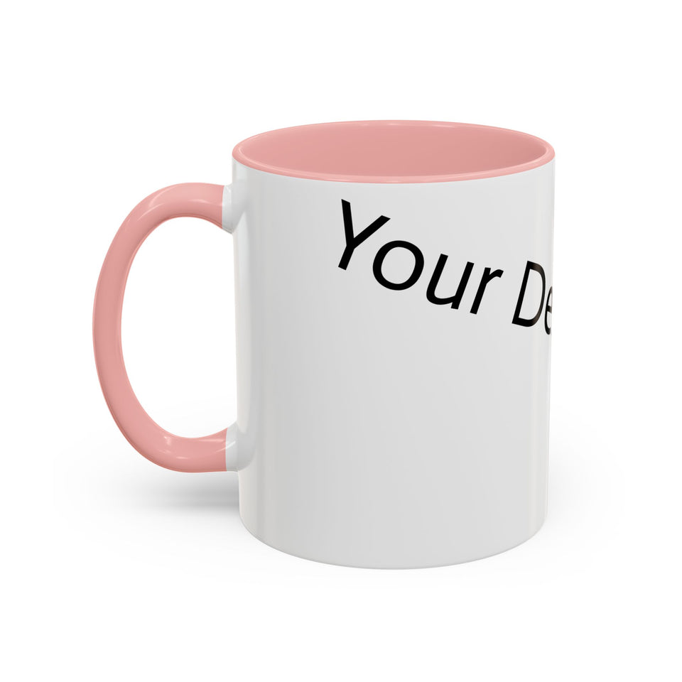 Personalized Accent Coffee Mug - Customizable Design for Home or Office