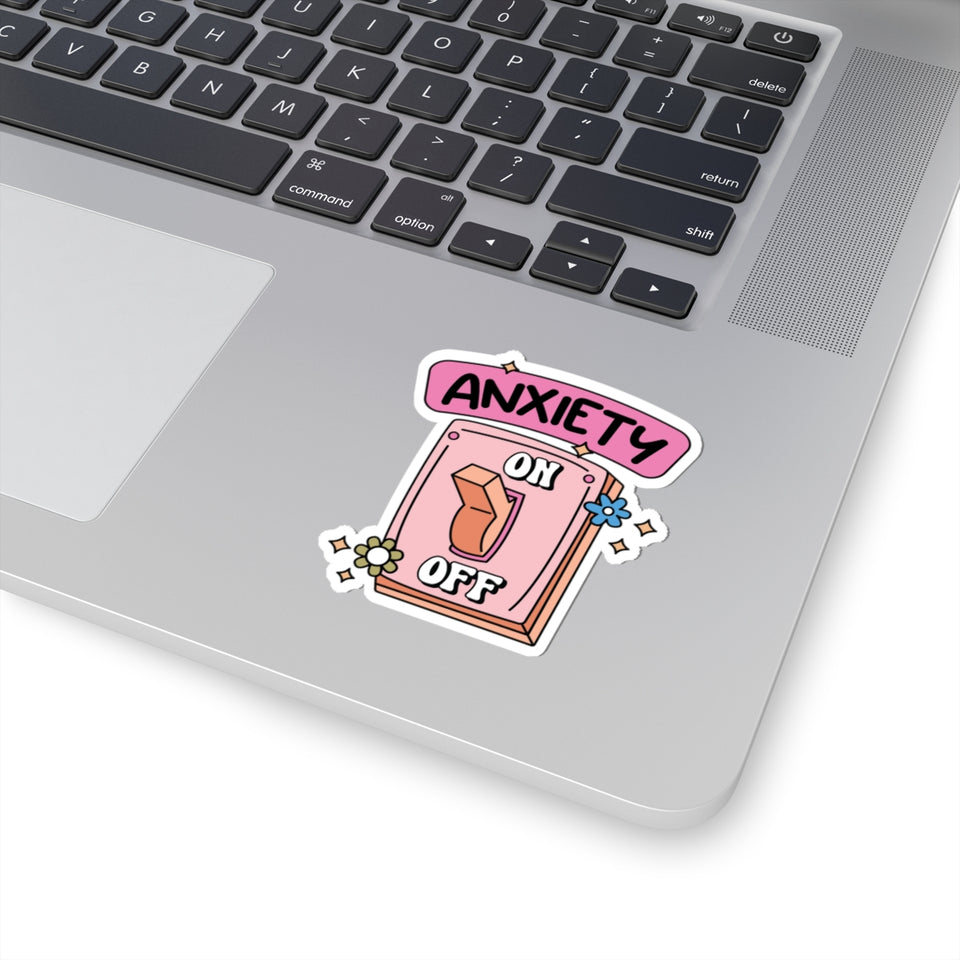 Anxiety On Off Kiss-Cut Stickers